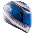 AGV GP-Tech stripes blue white gold