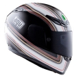 AGV GP-Tech stripes black white gold